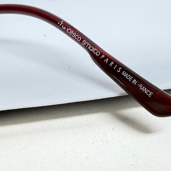 Francesco Smaito Couture Bordeaux eyeglasses Frames half rim 48-20-135 19617 - Picture 6 of 7